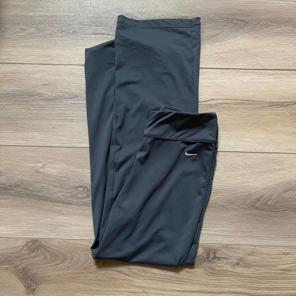 Nike Dri Fit Leggings Black Yoga Training Running Pants Womens Size Medium